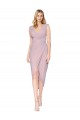Erschwingliche Primel Meerjungfrau V-Ausschnitt Cocktail Chiffon Kurze Formale Brautjungfernkleider / Abendkleider / Abiballkleider