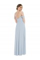 Erschwingliche Seeglas A-Linien Off-Schulter Chiffon Lange Brautjungfernkleider